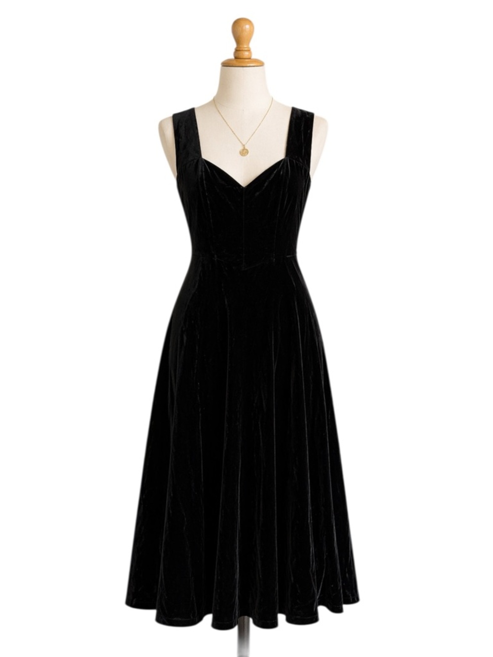 VTG 90s Gantos Black Velvet Maxi Dress 10 Whimsigoth Dark Fairy Grunge Formal
